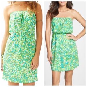 Lilly Pulitzer Windsor strapless pull on dress XL